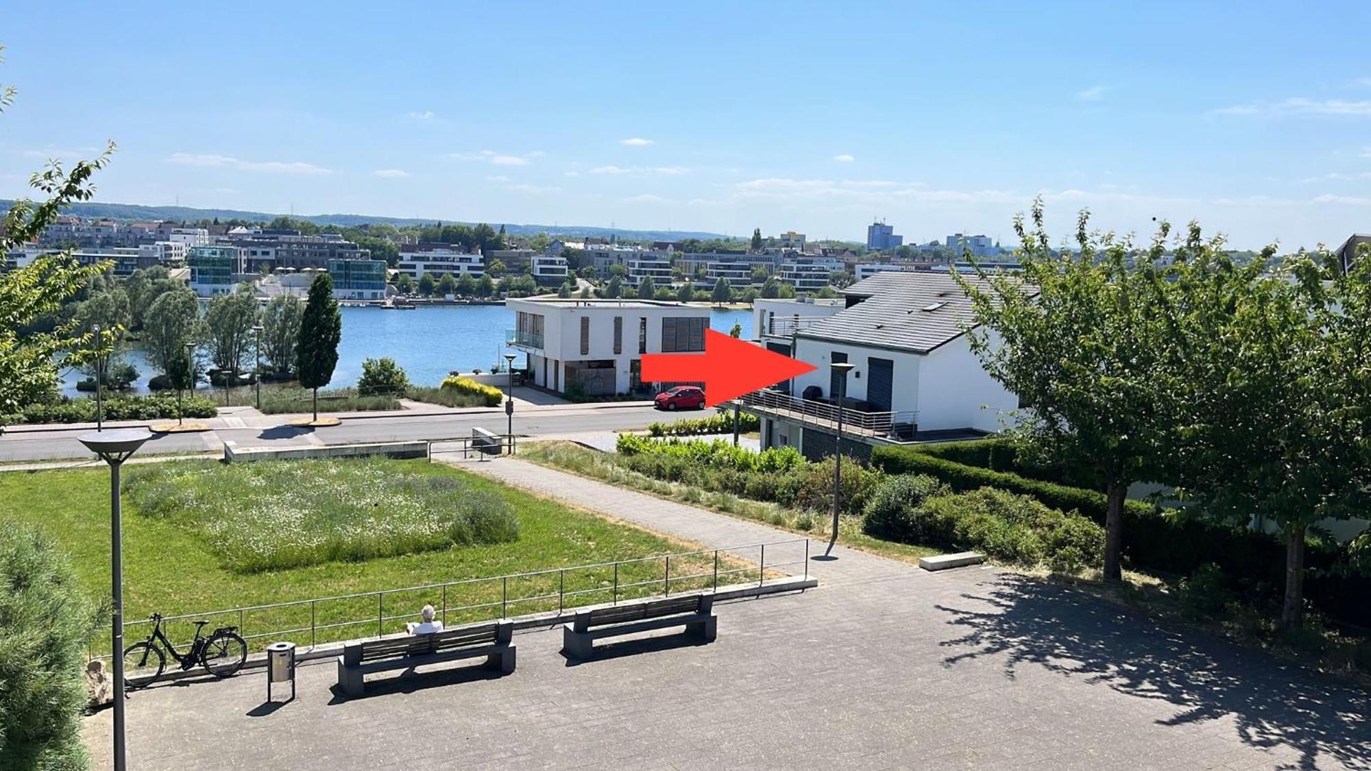 Haus Mit Panoramablick Auf Den Phoenixsee Dortmund Exteriér fotografie
