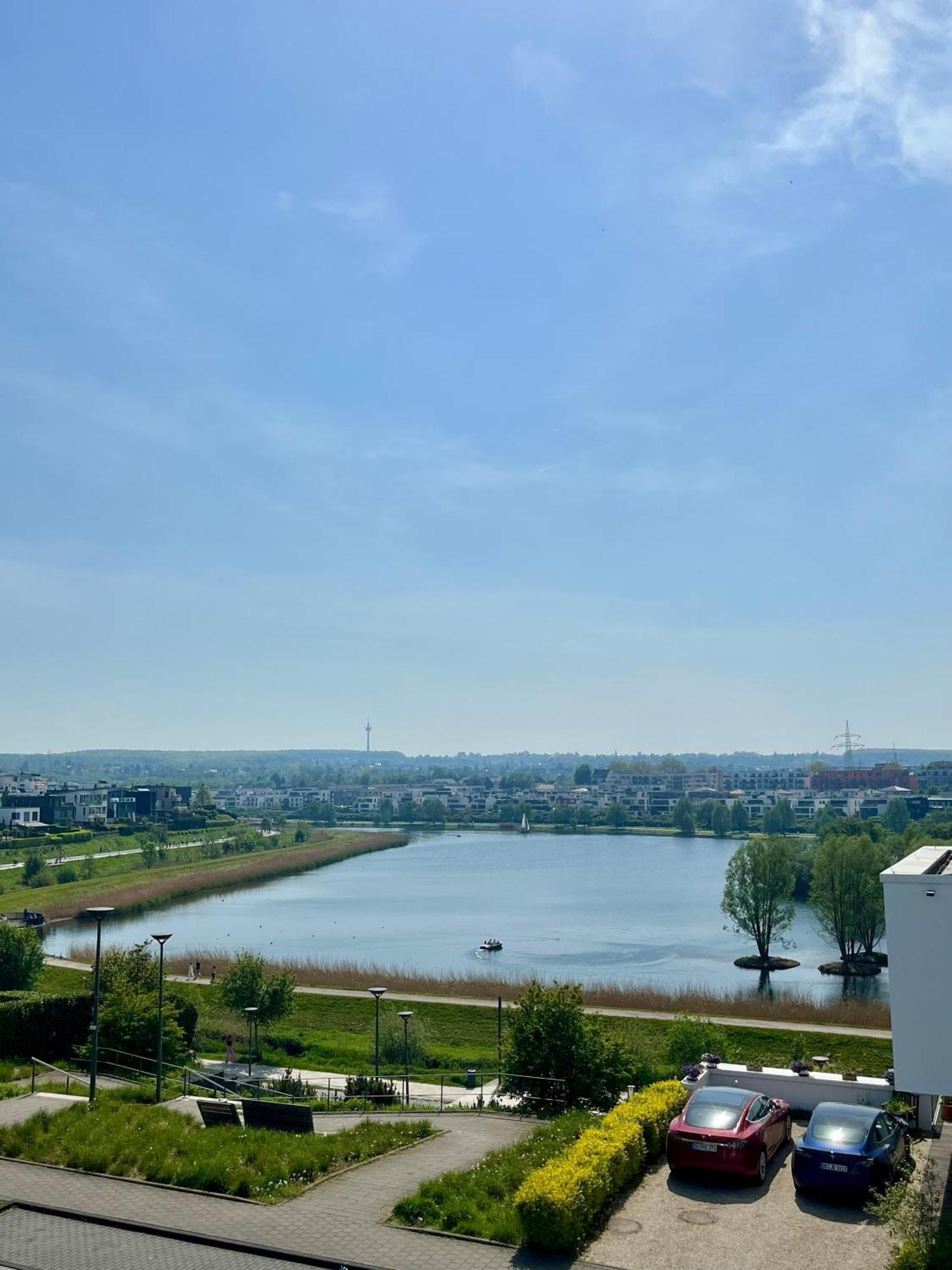 Haus Mit Panoramablick Auf Den Phoenixsee Dortmund Exteriér fotografie
